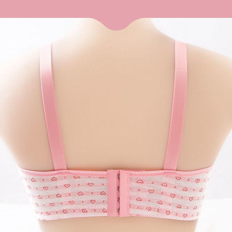 Sexy Front Button Bra Thin Comfortable Breathable No Rims Women's Underwear Gathered Adjustable Bra