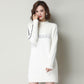 Autumn and Winter Fluffy Bottoming Shirt Loose Mid-length Knitted Sweater Pullover Simple Dress