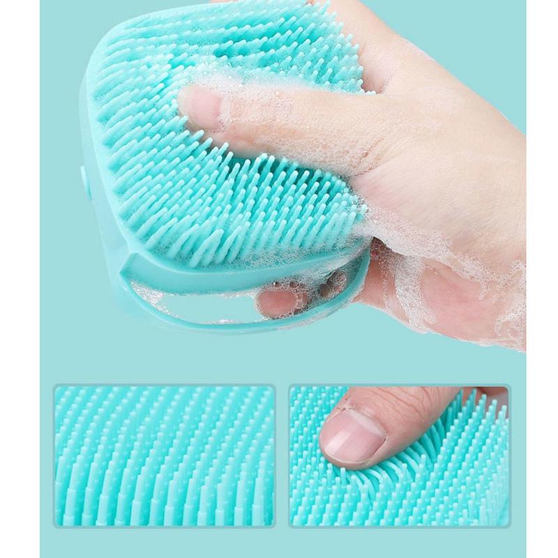 Pet Bath Brush Dog Bath Artifact Shampoo Bath Liquid Storage Cup Silicone Cat Puppy Bath Brush Pet Cat Dog Grooming Comb Hair Removal Massage Brush