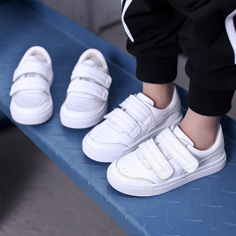 Comfortable children's leather sneakers girls boys flat shoes children's shoes flat quality sneakers