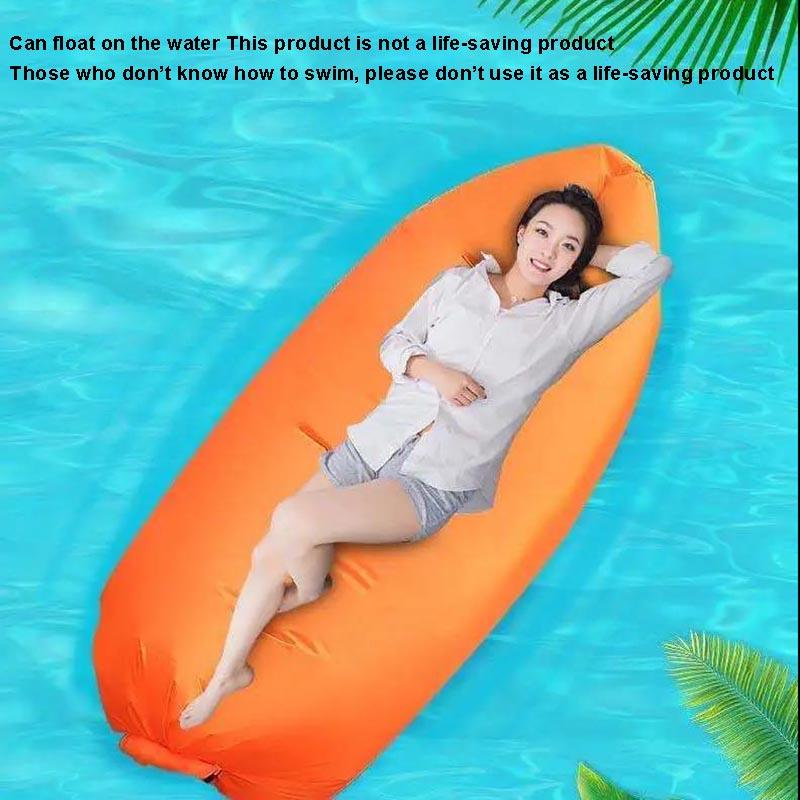 Portable Outdoor Lazy Inflatable Sofa Camping Inflatable Bed Park Air Bed Sleeping Pad