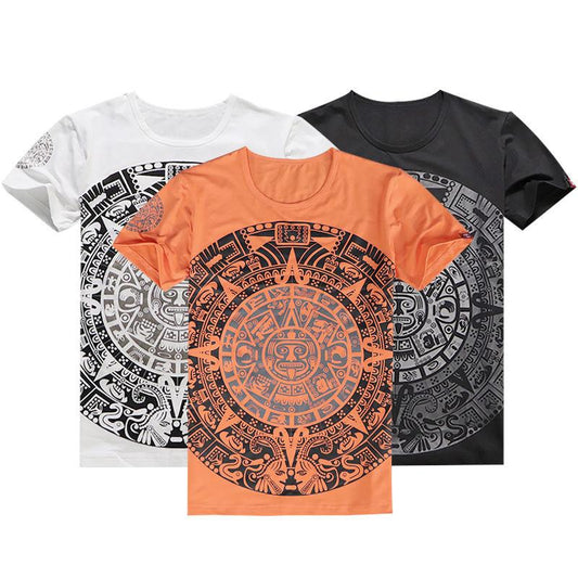 New Summer Men's Short-sleeved T-shirt Trendy Handsome Youth Half-sleeved Bottoming Shirt Clothes