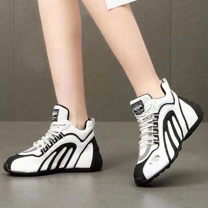 Soft-soled Non-slip Leather Shoes All-match Fashion Trend Women's Shoes Korean Style Student Shoes Spring and Summer Outdoor Leisure Sports Shoes