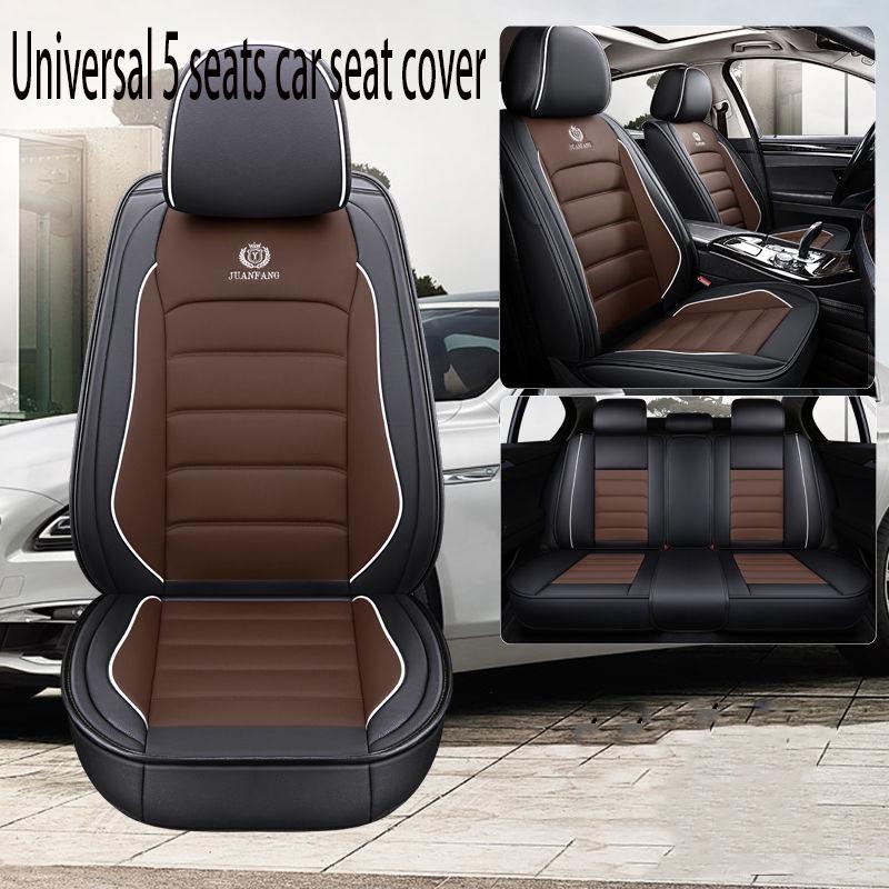 Car Seat Cover Universal 5 set Auto Seat Cushion Leather 5 seats Universal Car seat cover Waterproof