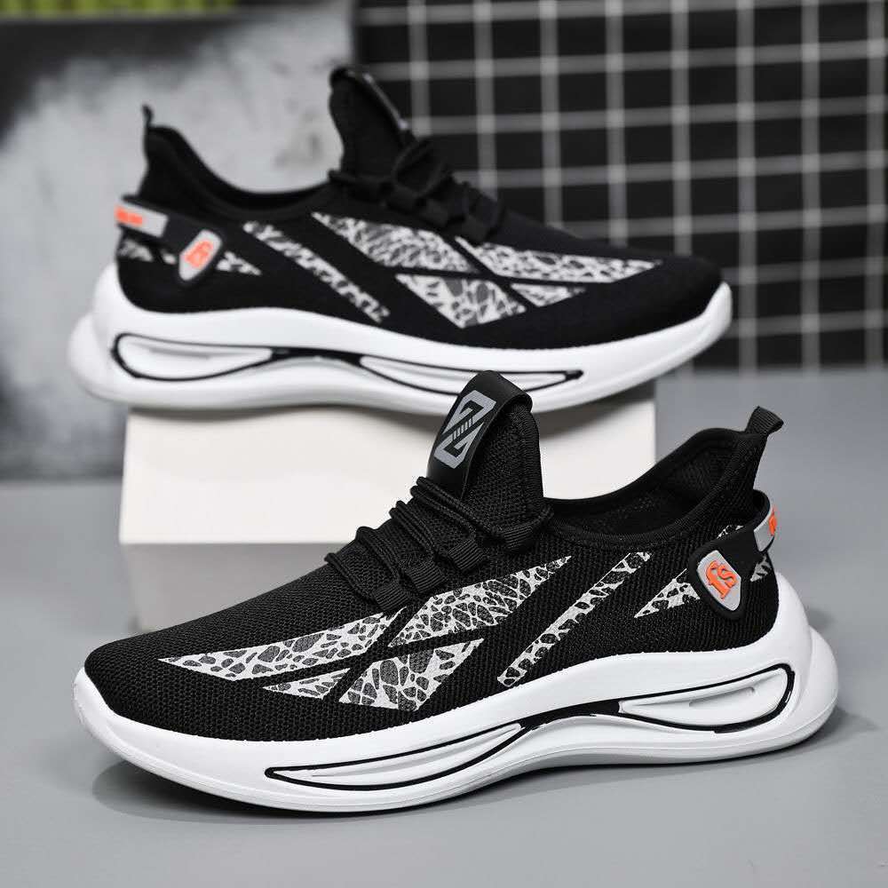 Korean Clearance Men's Shoes Trend Wild Casual Sports Running Shoes Lightweight Wear-resistant Fashion Youth Travel Shoes