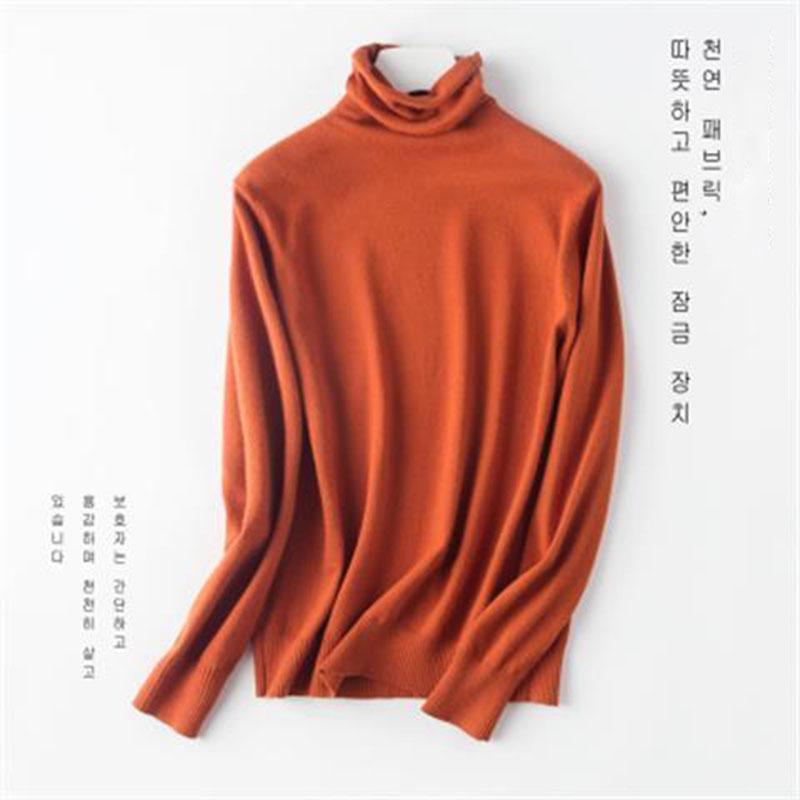 Women's Turtleneck Cashmere Sweater Warm knited Jumpers Ladies Pullover Women's slim sofa Sweaters  Turtleneck Autumn Winter