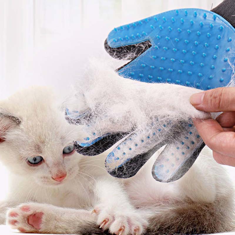 Pet Hair Removal Gloves Cleaning Supplies To Float Hair Combing Brush Cats Dogs