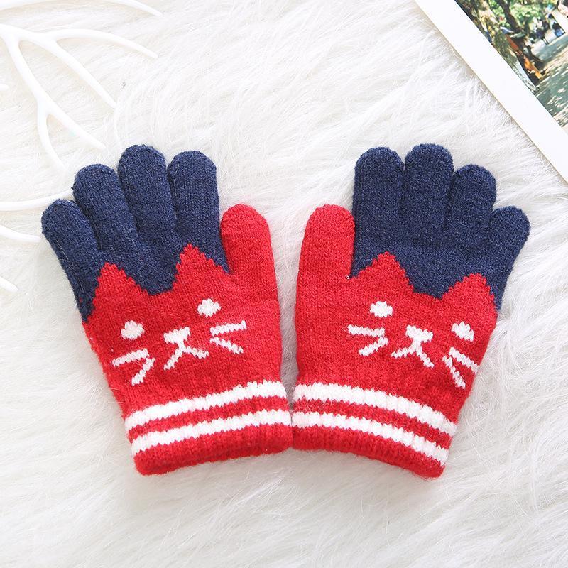 Children Magic Gloves & Mittens Girl Boy Kid Stretchy Knitted Winter Warm