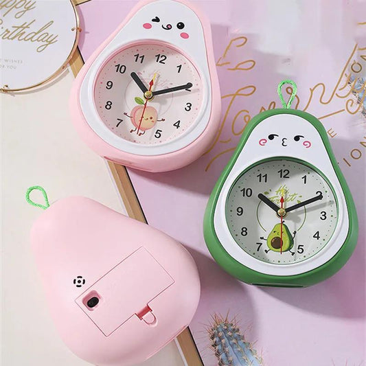 Creative Fruit Small Alarm Clock Student Dormitory Simple Children's Bedroom Bedside Wall Hanging Alarm Girl Cute