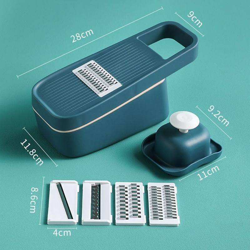 Vegetable Cutting Artifact Multi-function Vegetable Cutting Grater Potato Shredder Shredder Wiping Artifact Drain Basket