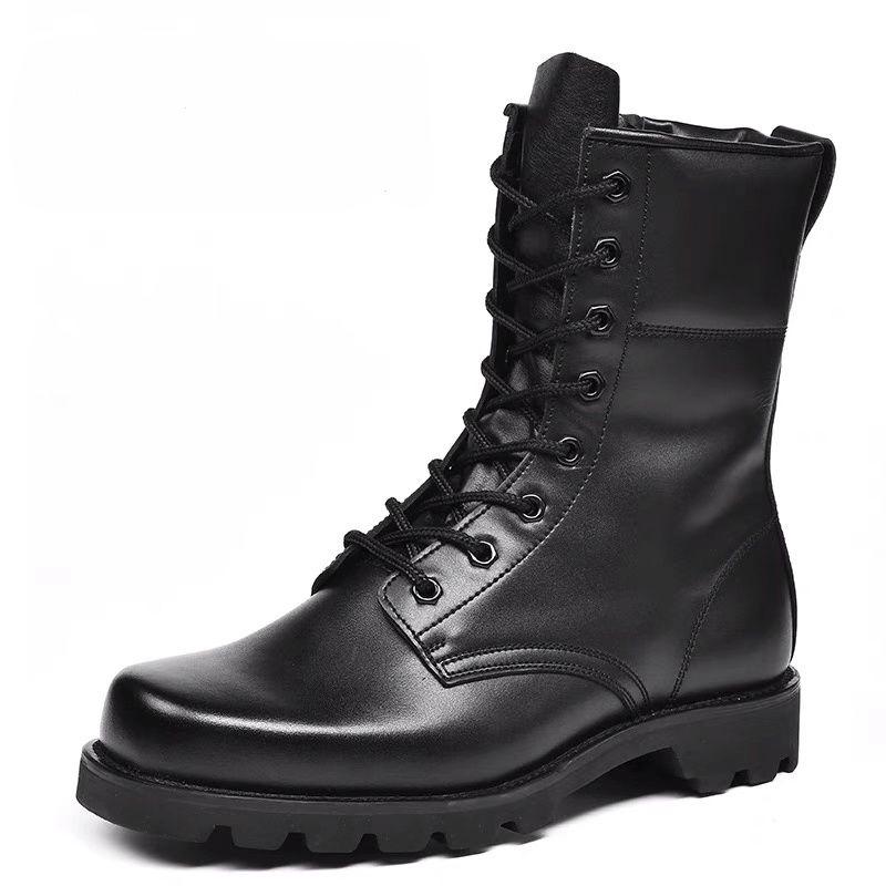 Leather Boots Men's Combat Boots Work Boots High Top Shoes Outdoor Boots Hiking Boots Snow Boots