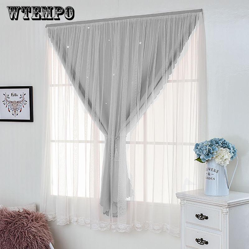 Blackout curtains bedroom paste paste punch magic curtain finished garden rental