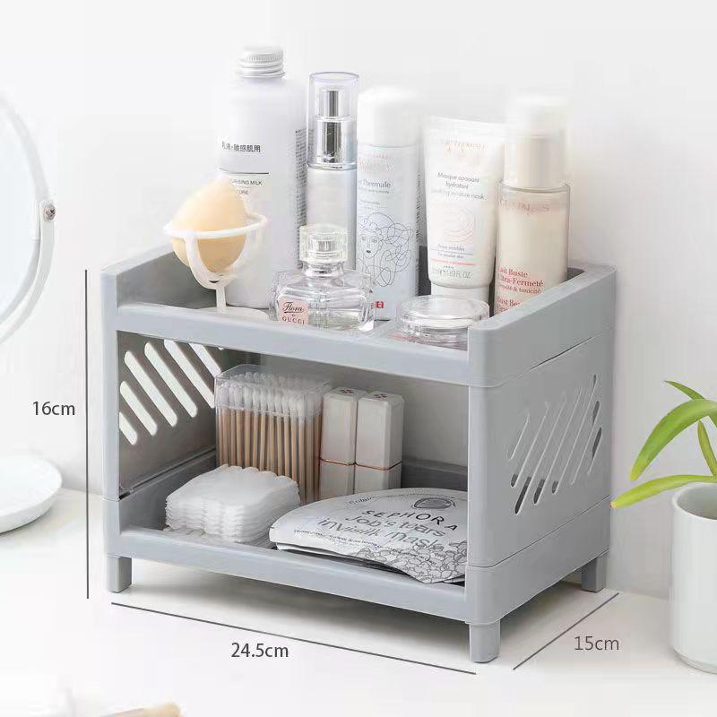 Tabletop Storage Rack Cosmetics Storage Rack Desk Organizer Rack Snack Sundries Storage Box Home Kitchen Drain Rack Home Organizer Rack