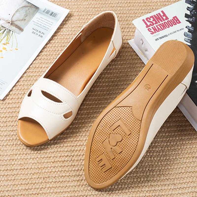 Sandals Female Fish Mouth Shoes Slope Heel Non-slip Comfortable Soft Bottom Female Middle-aged Mother Shoes All-match Trend Women's Shoes