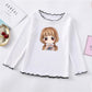 Girls' T-shirt Spring and Autumn Baby Girls Long Sleeve O-neck T-shirt Bottom Shirt Cotton Children's Long Sleeve T-shirt