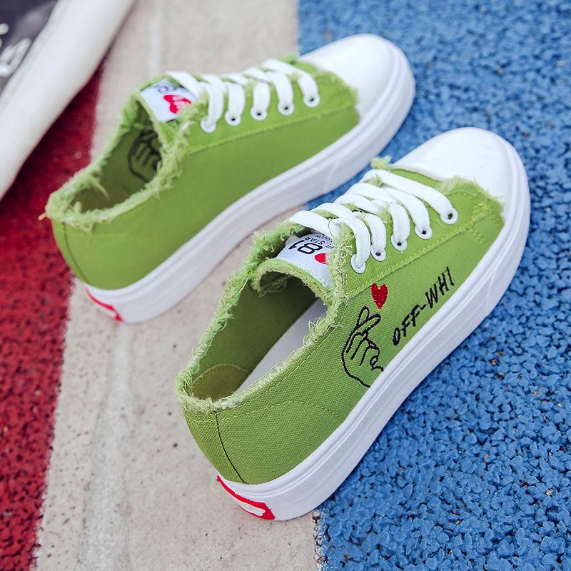 Canvas Shoes Half Drag 2132 Sandals Women Shoes Platform Loafer Fashion Non-slip Breathable Vulcanized Shoes