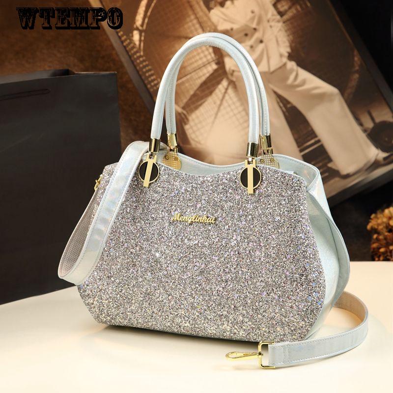 Personality Female Bag Fairy Bag Leather Texture Messenger Bag Fashion Handbag Patent L