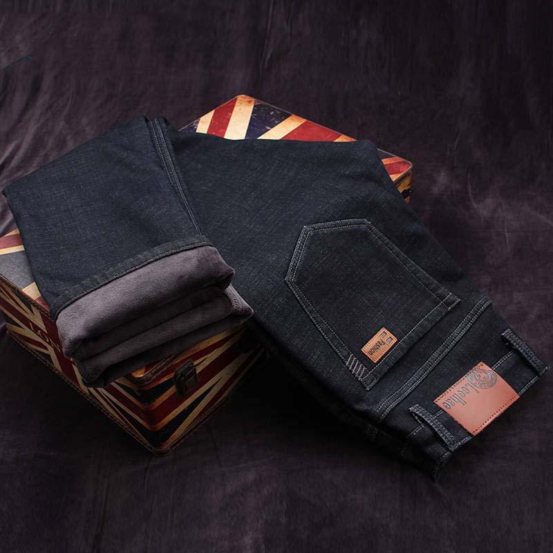 Man Stretch Jeans 2020 Business Cotton Denim Trousers Slim Fit Jeans Straight Denim Pants Male