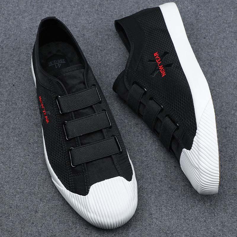 Plus Size 38-44 Summer Men Canvas Mesh Sneakers Comfortable Deodorant Running Basketball Shoes Students Breathable Shockproof Non-slip Shoes