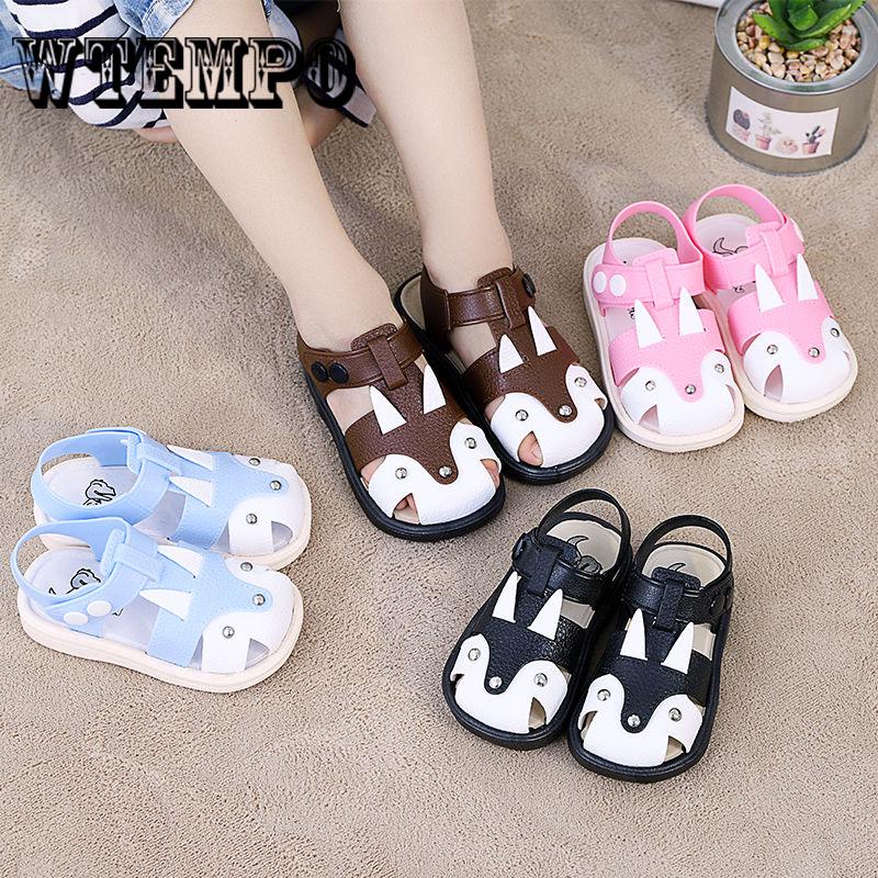 Sandals Kids Closed Toe Toddler Boys Sandals Orthopedic Sports PU Leather Boys Shoes