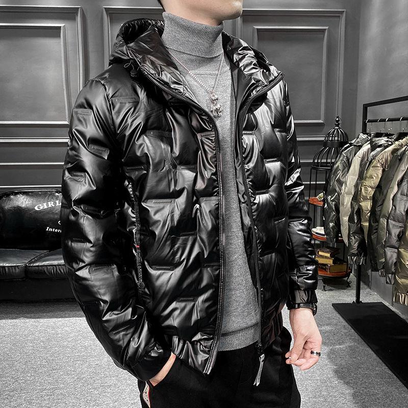 Winter High-quality Men's Down Jacket Korean Style Stand-up Collar Handsome Shiny Face Warm Thin Jacket for Men