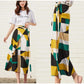 Chiffon Tie Skirt One-piece Skirt Female Half-length Skirt Mid-length Beach Vacation Beach Skirt A-line One-piece Wrap Skirt Adjustable Waist