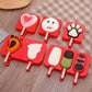 Homemade Food Grade Silicone Ice Cream Molds Ice Lolly Moulds Freezer Cartoon Ice Cream Bar Molds Maker with 100 Popsicle Sticks