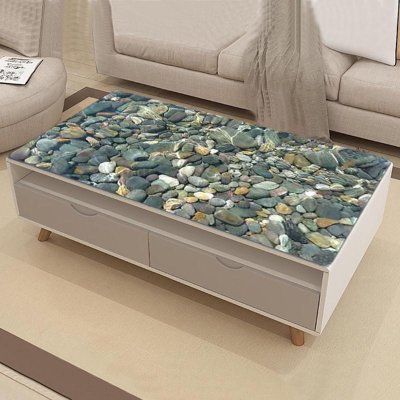 Soft Glass Transparent 3d Pattern Table Mat Thickened Household Pvc Table Mat Waterproof Anti-scald Oil-proof and Disposable