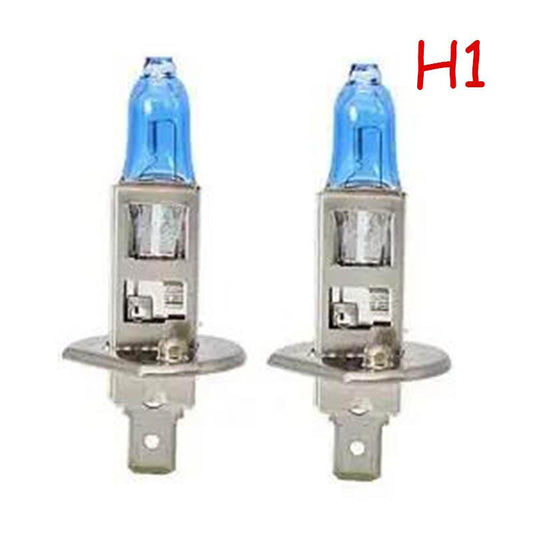 2pcs Ultra-white Car Front Headlight Xenon Lamp H4 H7 H1 H3 12V 100W Halogen Lamp Super Bright Spotlight Car Accessories Far and Near Beam Lamp