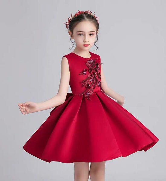 Princess Girl Kids Pageant Party Flower Wedding Birthday Prom Gown Formal Dress