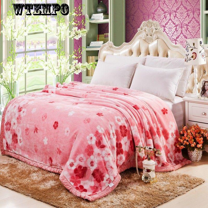 Double Thick Blanket Winter Blanket Wedding Blanket Fashion Cashmere Blanket Bedding