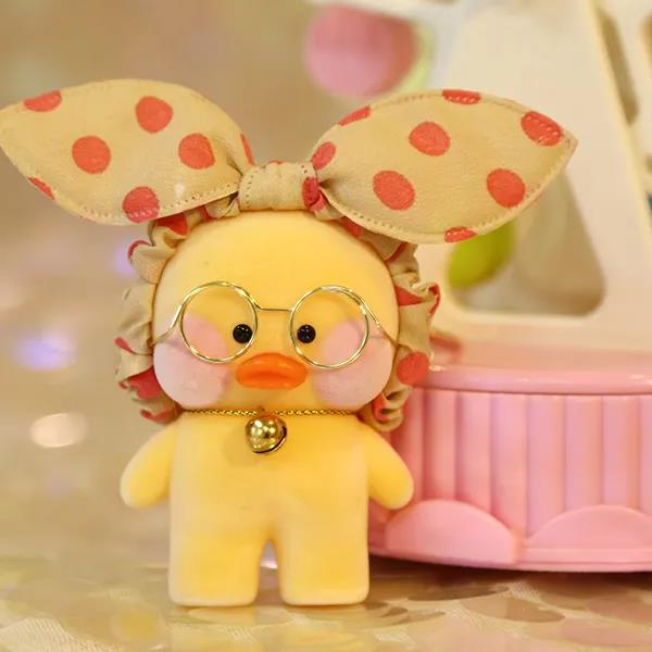 Cute Little Yellow Duck Dolls Lovely Creative Duck Keychain Mini Plush Toy Pendant Casual Small Objects Children's Gifts