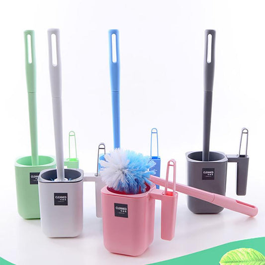 Wall-mounted Toilet Brush Set Household Toilet Brush Toilet Toilet Brush Round Head Multi-function Toilet Brush