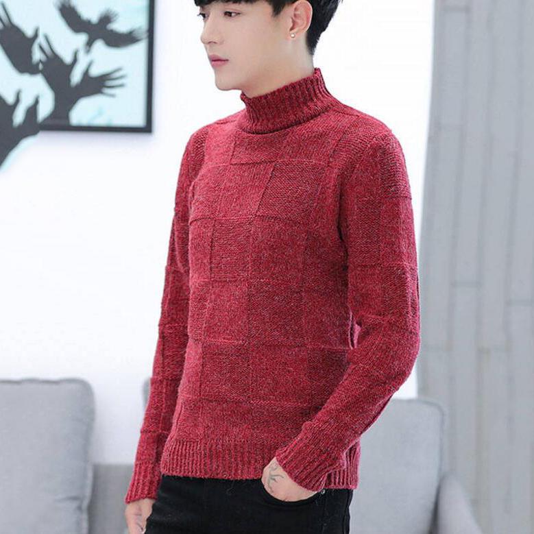 2019 Autumn Fashion Casual Sweater Slim Fit Knitting Mens Sweaters and Pullovers Men Pullover Men