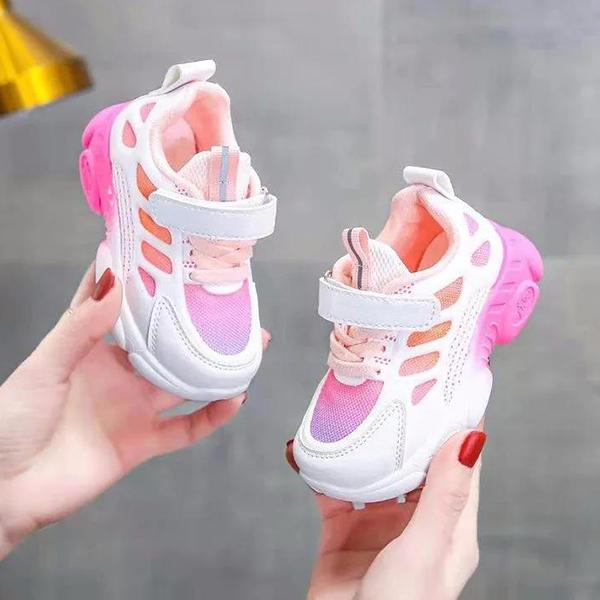 Children's Spring and Summer Light Casual Solid Shoes Kids' Soft Sole Non-slip Running Shoes Kickproof Outdoor Walking Sneakers