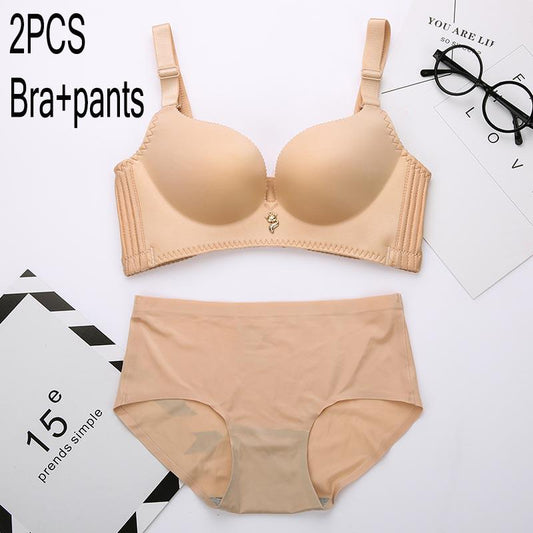 Sexy Bra Panties Sets Plus Size Brassiere Underwear Set Transparent Bras Women Lace Lingerie Set