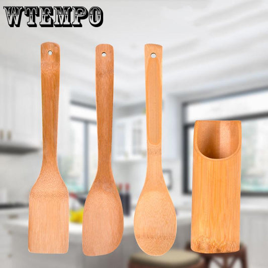 Bamboo Cooking Tool Bamboo Wood Kitchen Tools Spoon Spatula Cooking Mixing Utensils