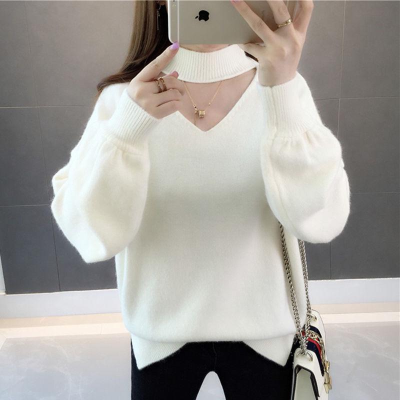 Thick O- Neck Women Sweater Streetwear Knitted Pullovers Top Autumn Winter Christmas Sweater Pull