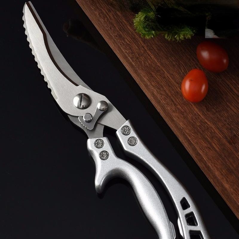 Stainless Steel Food Scissors Multi-function Kitchen Shears Heavy Sharp Save Effort Scissors