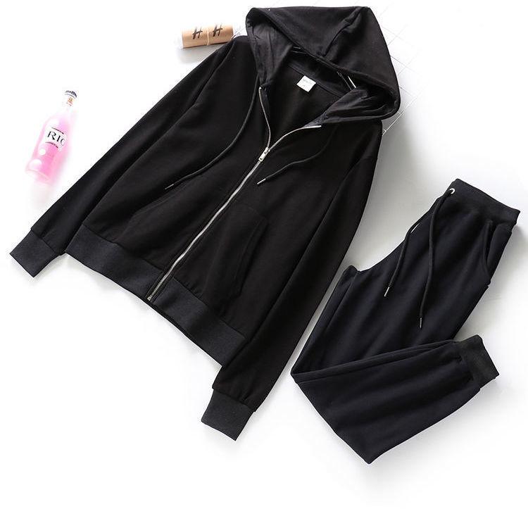 2pcs/set   Two Piece Set  Tracksuit Women's Hooded Sweatshirt and Pants Casual 2 Piece Outfits Woman Sport Suit