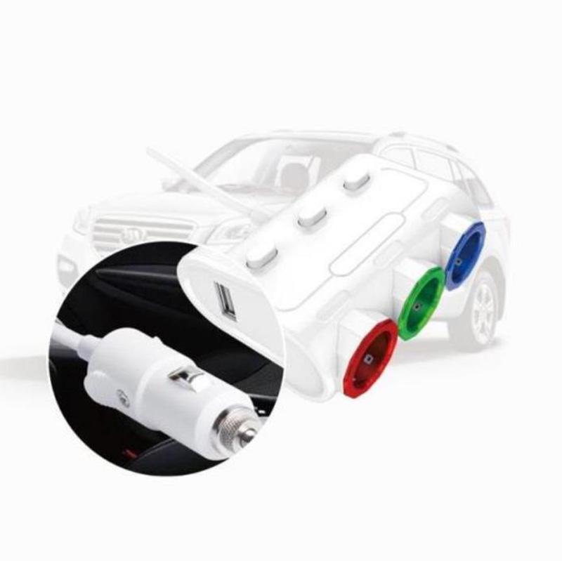 120W Five-in-One Car Charger Fast Charge Adapter Multifunctional Car Socket Cigarette Lighter Head Power Adapter