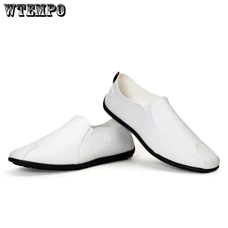 Mens Shoes Casual Summer Men Loafers Leather Moccasins Breathable Slip on Shoes