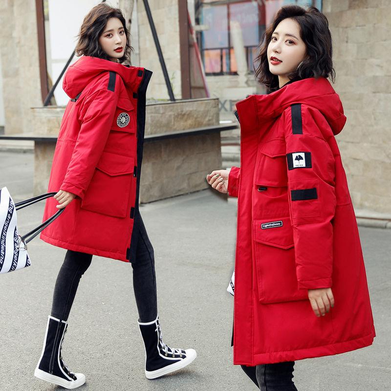 Winter Down Jacket Mid-length Tooling Down Jacket Jacket Thickened Plus Size Women Winter Coat