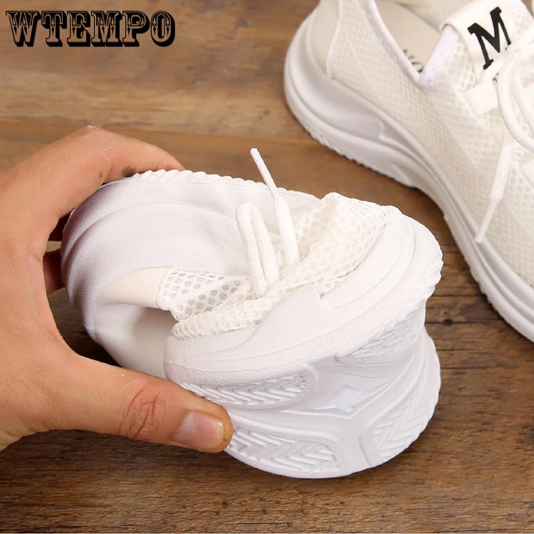 Cloth Shoes Women's Shoes Net Shoes Solid Color Breathable Casual Shoes Sports Running Shoes