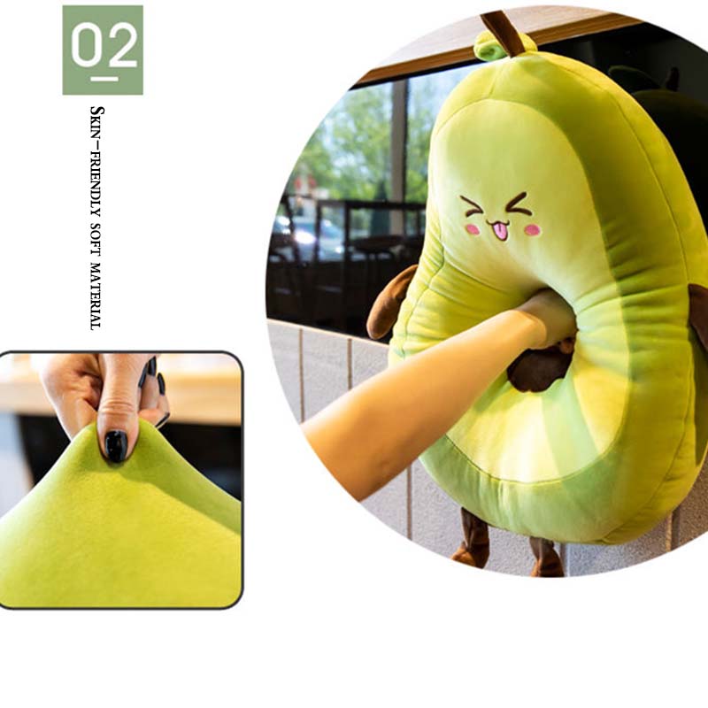 Cute Avocado Pillow Ragdoll Birthday Gift Girl Cushion Doll Doll Large Plush Toy