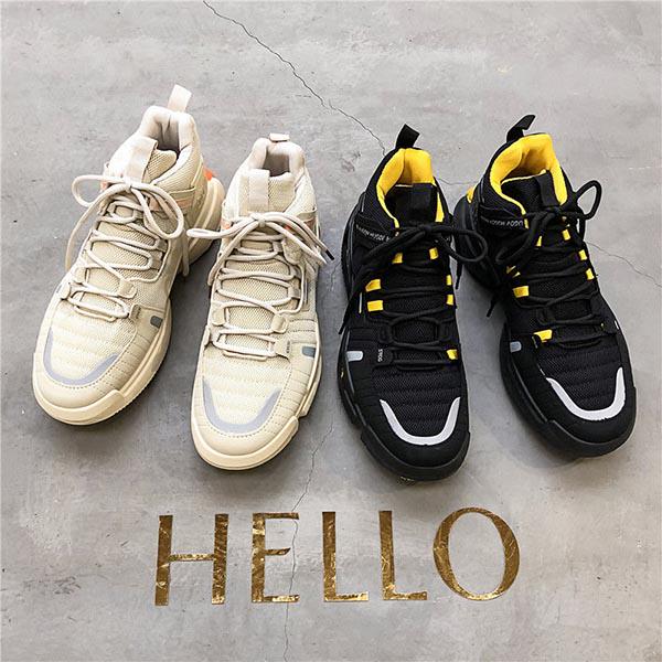 Plus Size 39-44 Summer Men Breathable Black Mesh Sneakers Comfortable Basketball Shoes Non-slip Running Shoes Outdoor Travel Shoes