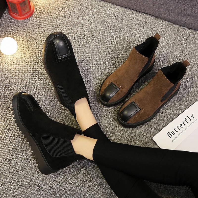 Chelsea women's boots fashion women's ankle boots patent leather retro short boots spring and autumn models