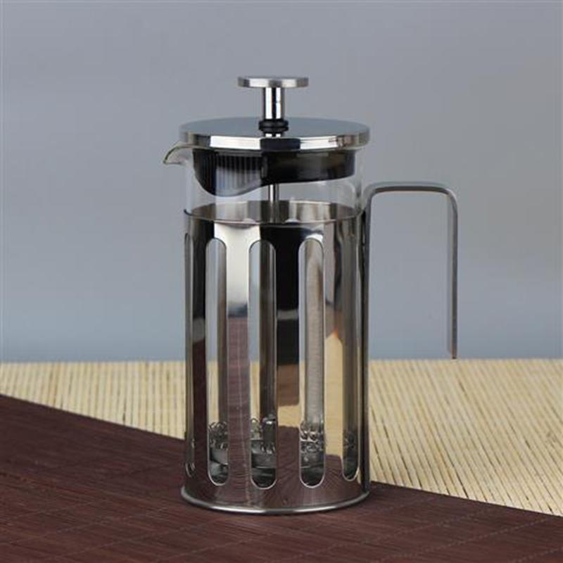 French Press Coffee Maker Stainless Steel Coffee Percolator Pot Double Wall & Large Capacity Manual Cafetiere Coffee Containers