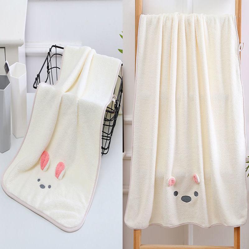 Bath Towels Pure Cotton Adult Bath Towels Absorbent and Non-linting Bath Towels Female Bath Towels Household Towels Skin-friendly and Soft