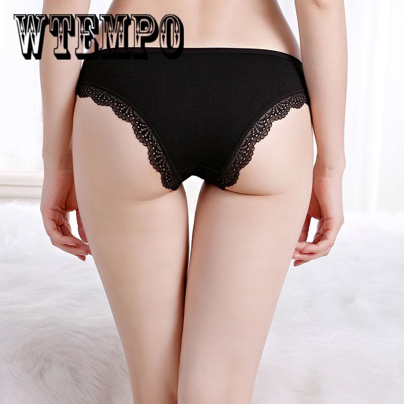 WTEMPO 6 Pcs/Lot  Women Seamless Underwear Sexy Lace Lady Underwear Woman Panties